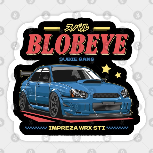 Subaru WRX STI Sticker by squealtires